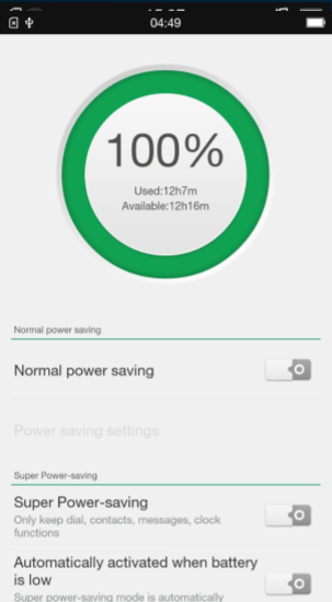 Chế độ siêu tiết kiệm pin trên Oppo Joy Plus R1011