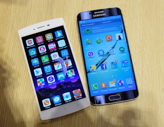  Samsung Galaxy S6 Edge cũng là một thiết bị cạnh tranh trực tiếp với Bphone