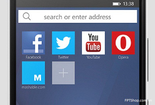 Opera Mini dành cho Windows Phone tải các mục ưa thích về máy nhanh chóng