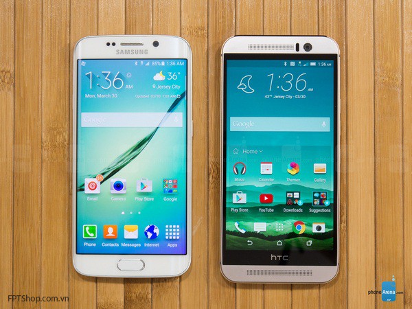 Samsung Galaxy S6 Edge và HTC One M9