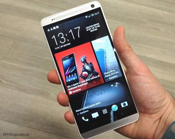 HTC One Max là chiếc phablet đầu tiên sở hữu cảm biến vân tay