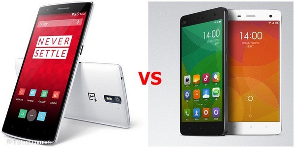 so sánh Xiaomi Mi 4 và OnePlus One, điện thoại Trung Quốc