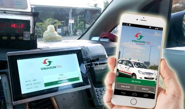 Ứng dụng gọi taxi Vinasun trên di động mới được áp dụng ở khu vực Đà Nẵng