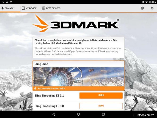 3DMark Sling Shot Benchmark