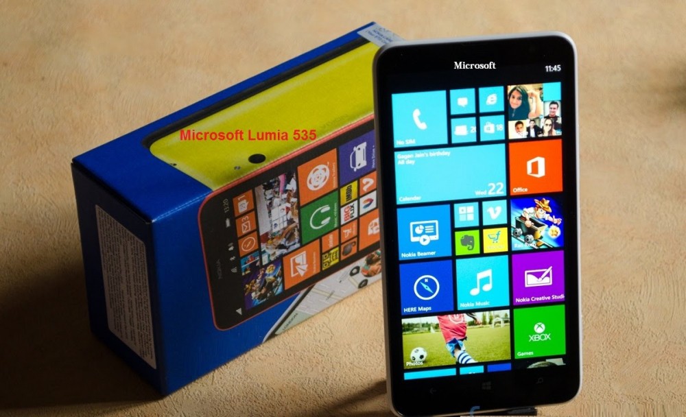 màn hình của Microsoft Lumia 535