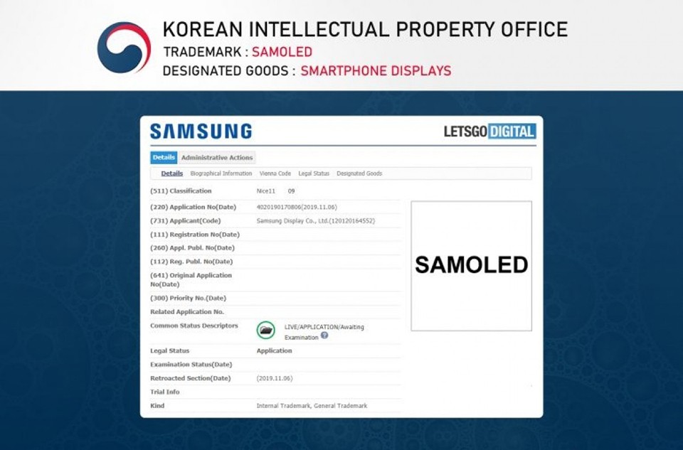 Samsung đăng ký nhãn hiệu SAMOLED (ảnh 1)