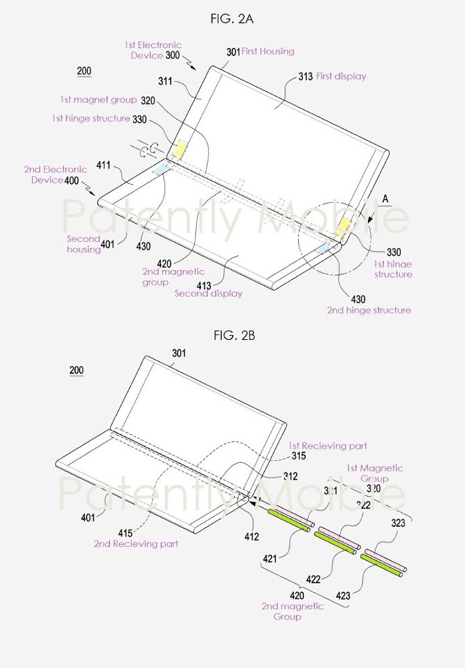 Bằng sáng chế của Samsung về smartphone màn hình kép (ảnh 1)