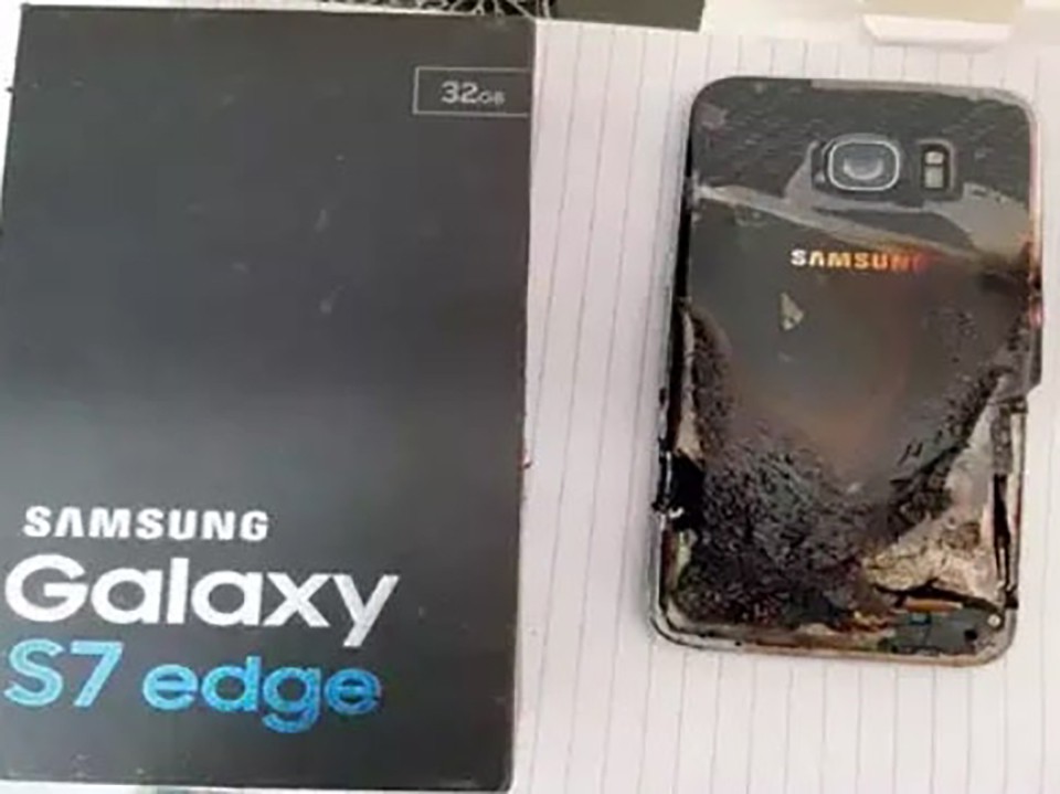 Galaxy S7 Edge bị nổ (ảnh 1)