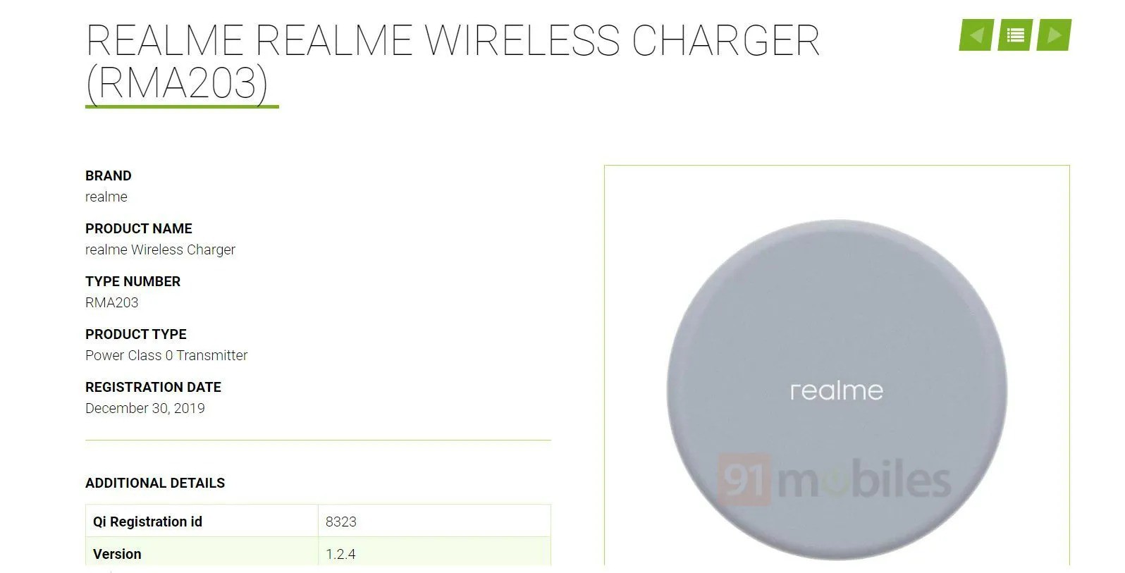 Realme Wireless Charge