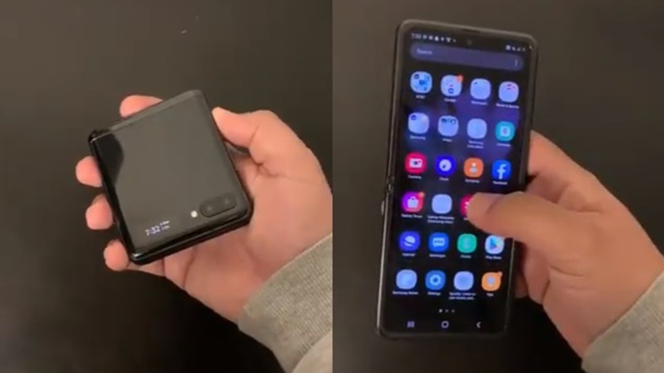 Thêm video trên tay sắc nét cho thấy giao diện Samsung Galaxy Z Flip 1