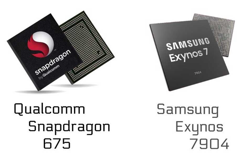 Exynos 7904 và Snapdragon 675