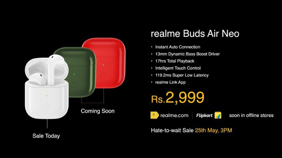 Realme Buds Air Neo ra mắt (ảnh 2)