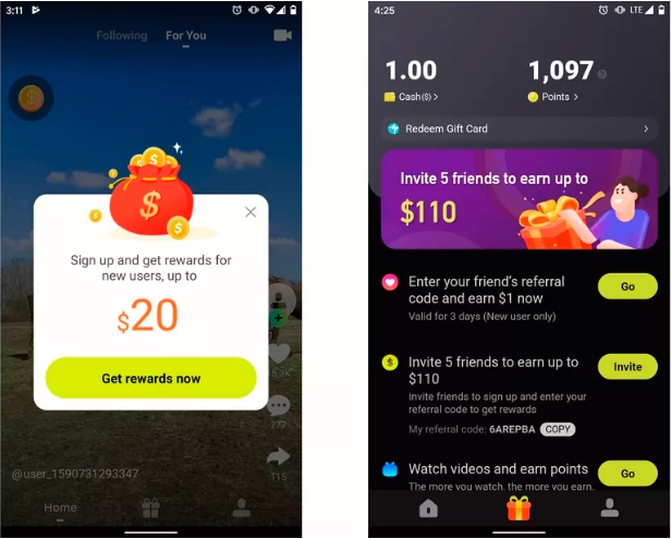 Zynn: Đối thủ mới của TikTok, ứng dụng trả tiền để người dùng xem video