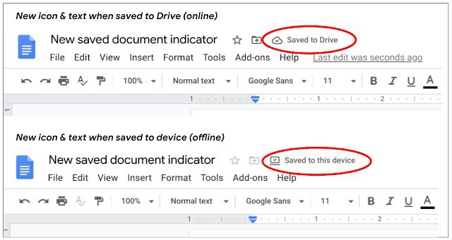 Google Docs, Sheets và Slides hỗ trợ lưu tài liệu mới trên PC và giao diện UI nhận xét mới trên Android
