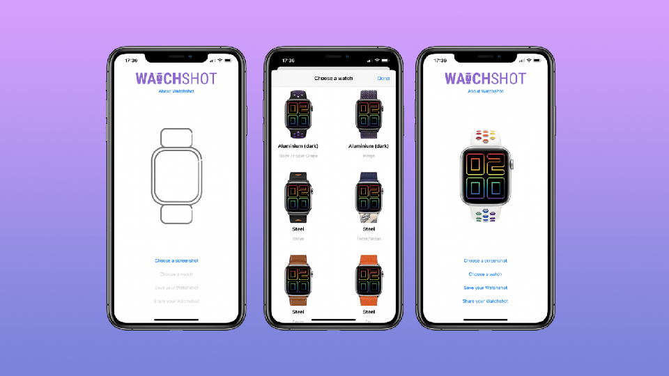 Tạo ảnh chụp màn hình Apple Watch tùy chỉnh với ứng dụng “Watchshot”