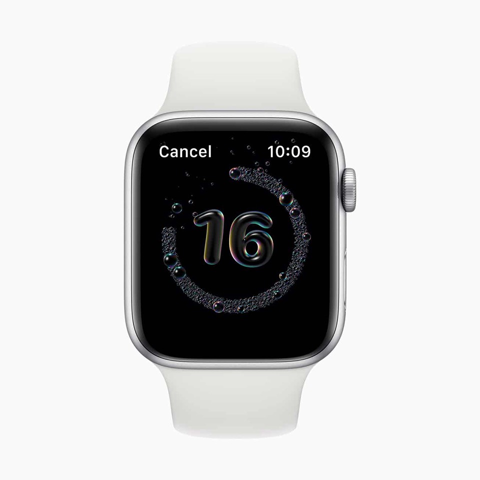 Apple thêm tính năng phát hiện rửa tay cho người dùng Apple Watch
