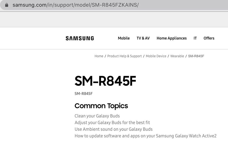 Galaxy Watch 3 xuất hiện trên trang web hỗ trợ Samsung (ảnh 1)