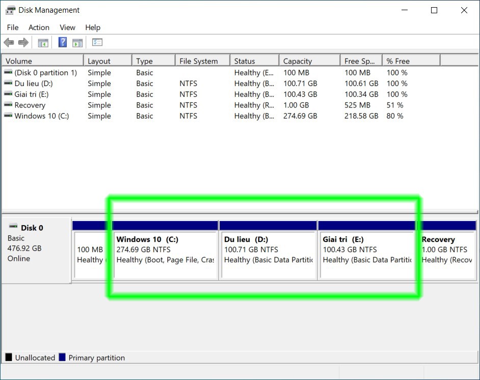 Cách hợp nhất các ổ đĩa trong Windows 10 03
