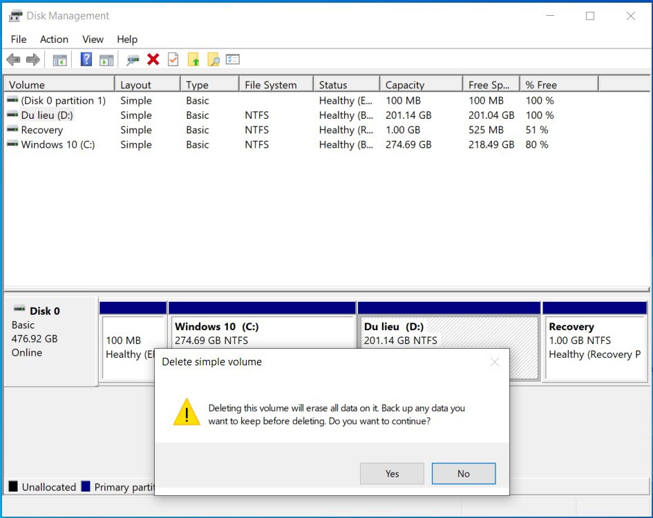 Cách tăng dung lượng ổ C trong Windows 10 - ảnh 5