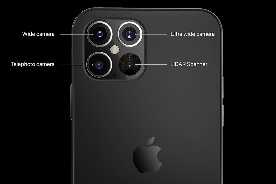 iPhone 12 Pro và iPhone 12 Pro Max đều có máy quét LiDAR