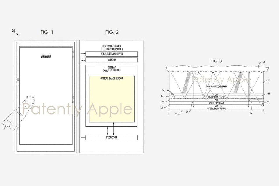 Bằng sáng chế của Apple về Touch ID dưới màn hình