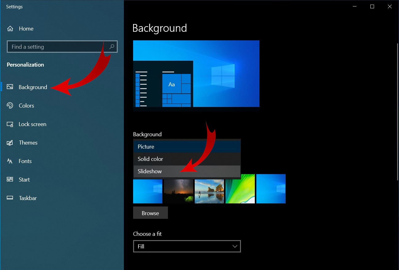 Cách làm hình nền máy tính thay đổi liên tục trong Windows 10 ...