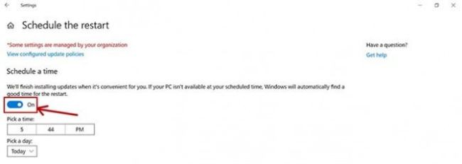 Hướng dẫn lên lịch update Windows 02