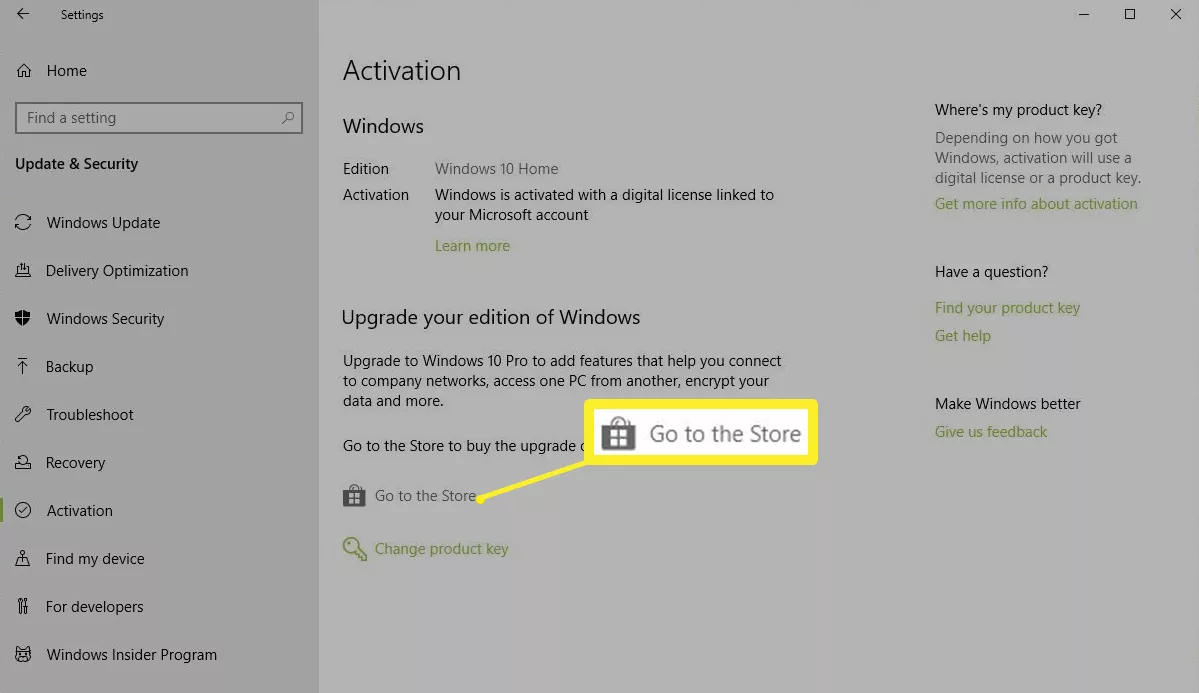 Update Windows 10 Home lên Windows 10 Pro qua Windows Store 05