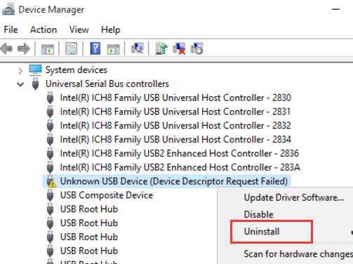 Sửa lỗi thiết bị USB ẩn danh 2