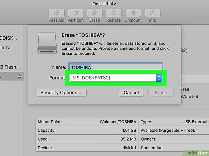 cách format USB trên macbook 5