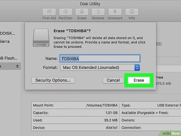 cách format USB trên macbook 7