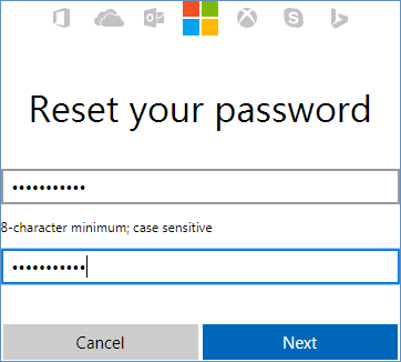 Bước 7 - Đặt lại mật khẩu Outlook