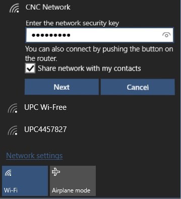 kết nối Wi-Fi Windows 10