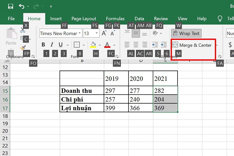 5 simple ways to merge cells in Excel to make your spreadsheet more beautiful and professional (Figure 11)