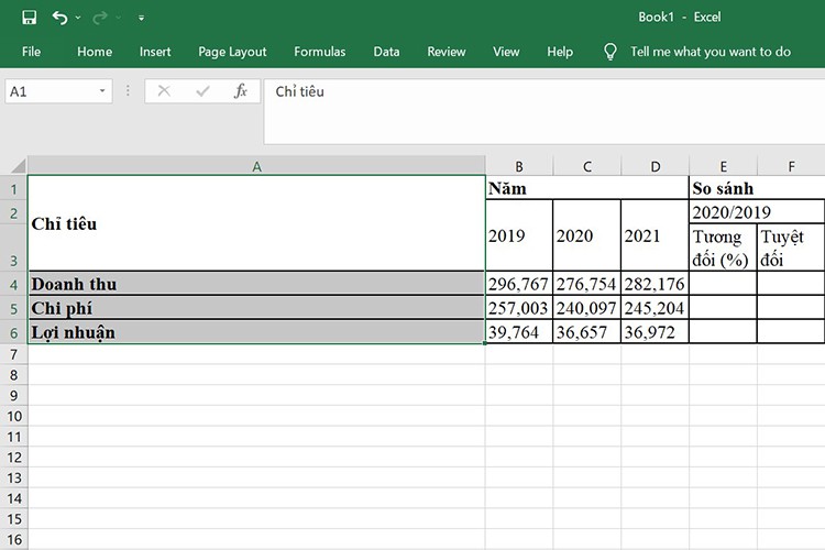 5 simple ways to merge cells in Excel to make your spreadsheet more beautiful and professional (Figure 2)