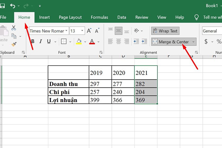 5 simple ways to merge cells in Excel to make your spreadsheet more beautiful and professional (Figure 7)