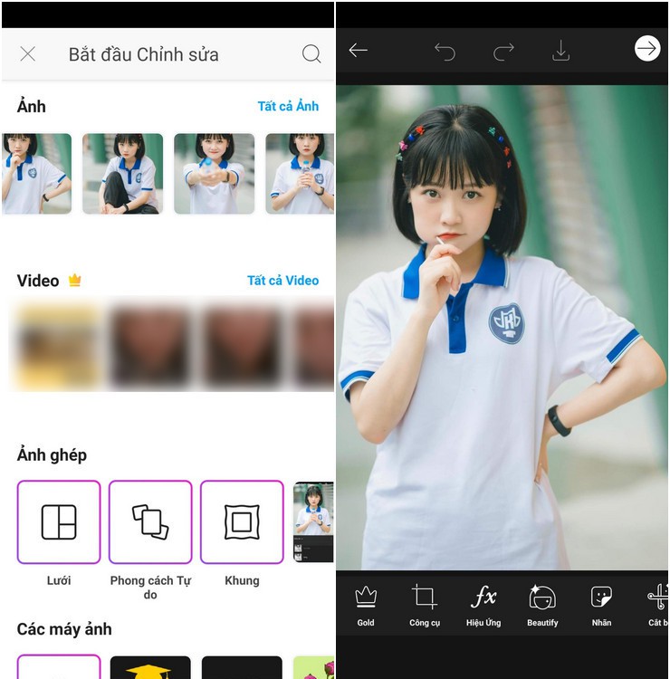 ung dung chinh sua anh tren android