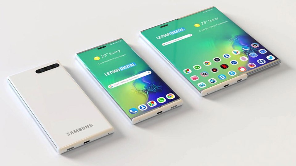 Samsung xác nhận đang phát triển smartphone màn hình cuộn và trượt