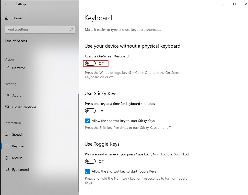 Sửa bàn phím không gõ được trên Windows 10 6