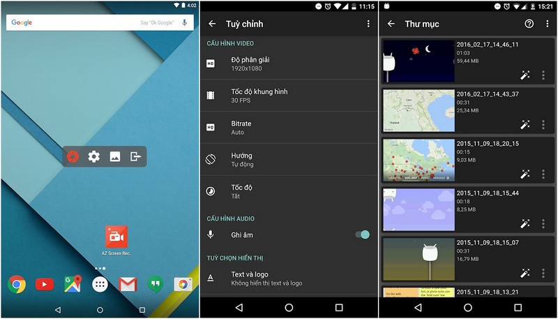 ứng dụng chụp ảnh màn hình cho Android