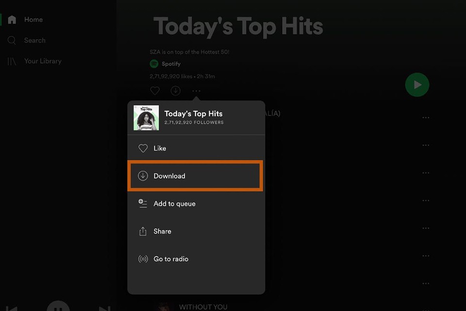 Tải nhạc từ Spotify