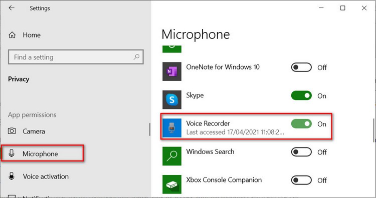 Thiết lập Microsoft Voice Record - Ảnh 2