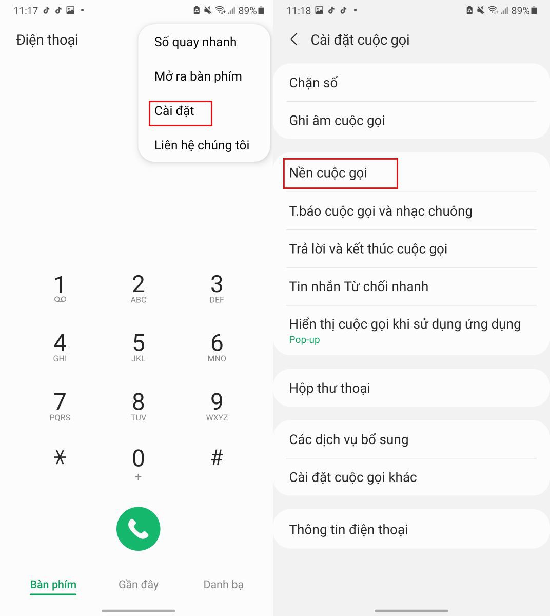 Cách cài hình nền cho cuộc gọi trên điện thoại Samsung cực đơn giản