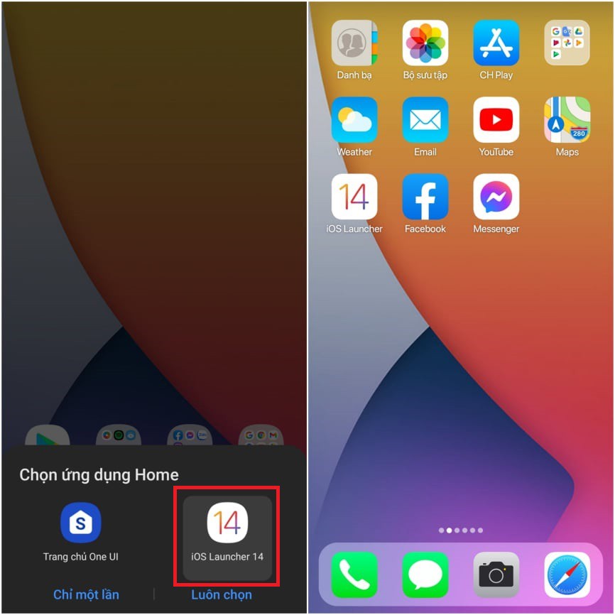 Hướng dẫn cách cài giao diện iOS cho điện thoại Android - 2