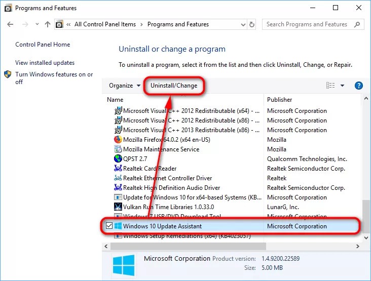 Cách gỡ cài đặt Microsoft Update Assistant - 1