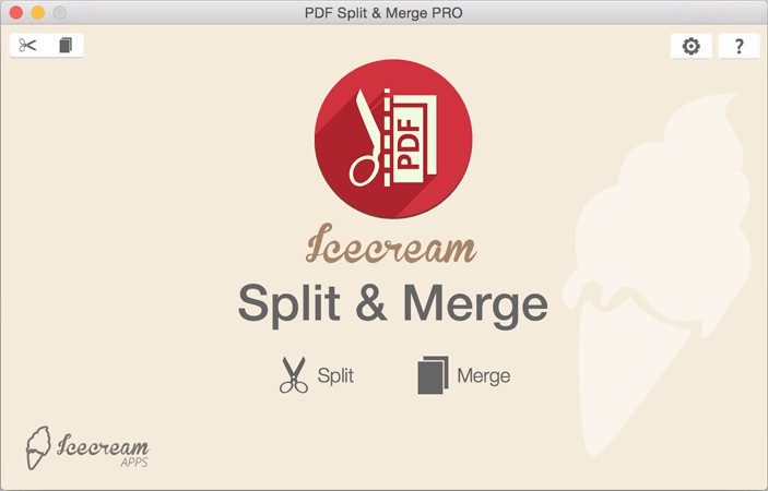 phần mềm nối file PDF Icecream PDF Split & Merge