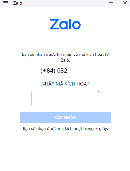 Đăng ký tài khoản Zalo trên máy tính (2)