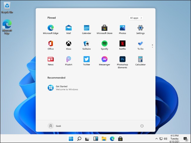 Taskbar và thiết kế mới trên Windows 11