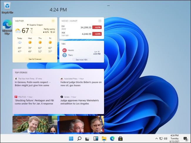 Widget trên Windows 11