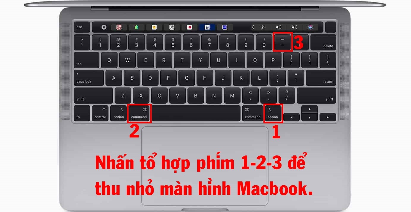 Cách thu nhỏ màn hình máy tính Macbook.
